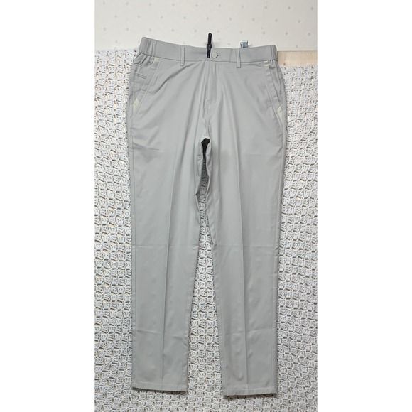 Jack Archer Golf Chino Pants Mens 32x32 Fits 32x31 Beige Performance Zip Pocket - Picture 1 of 10